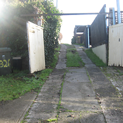 The back gates at the former Hillcrest Children's Home
